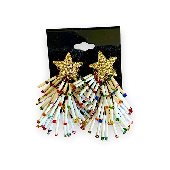 • Starry Statement Earrings • - Picture 1 of 5